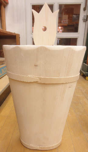 ゴミ箱・ダストボックス・傘立て トールペイント白木材料